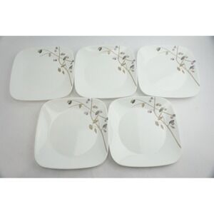 Corning Corelle Vitrelle Midnight Garden 5pc Lunch Plate VGC